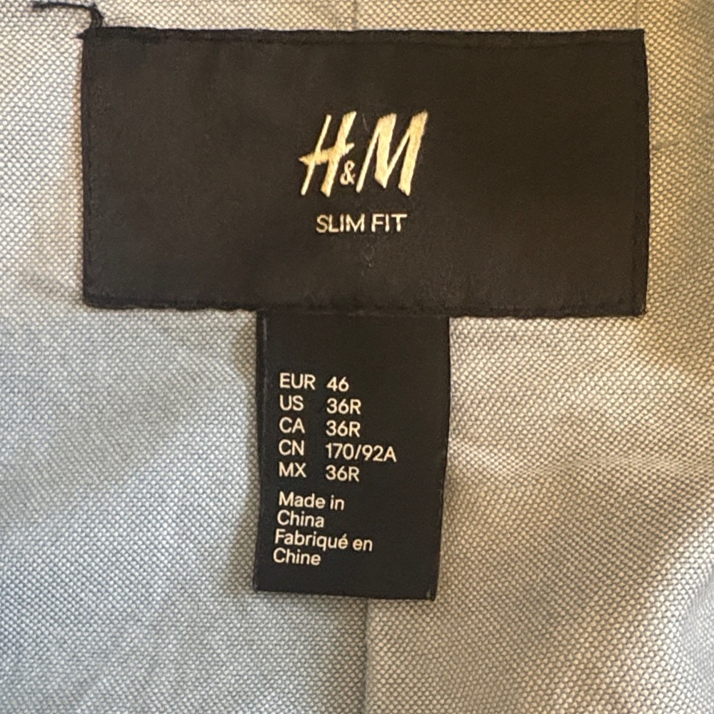H&M Navy Men’s Suit Jacket - Picture 2 of 4